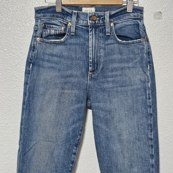 Alice + Olivia AO.LA high rise raw hem jeans size 25 - Picture 2 of 14